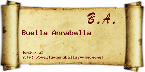 Buella Annabella névjegykártya